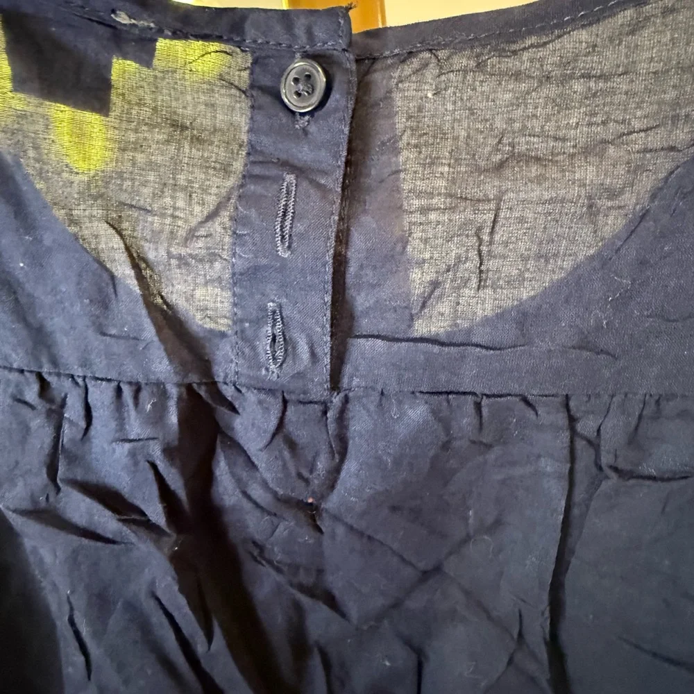 J. Crew Blue Smocked Blouse - Picture 7 of 8